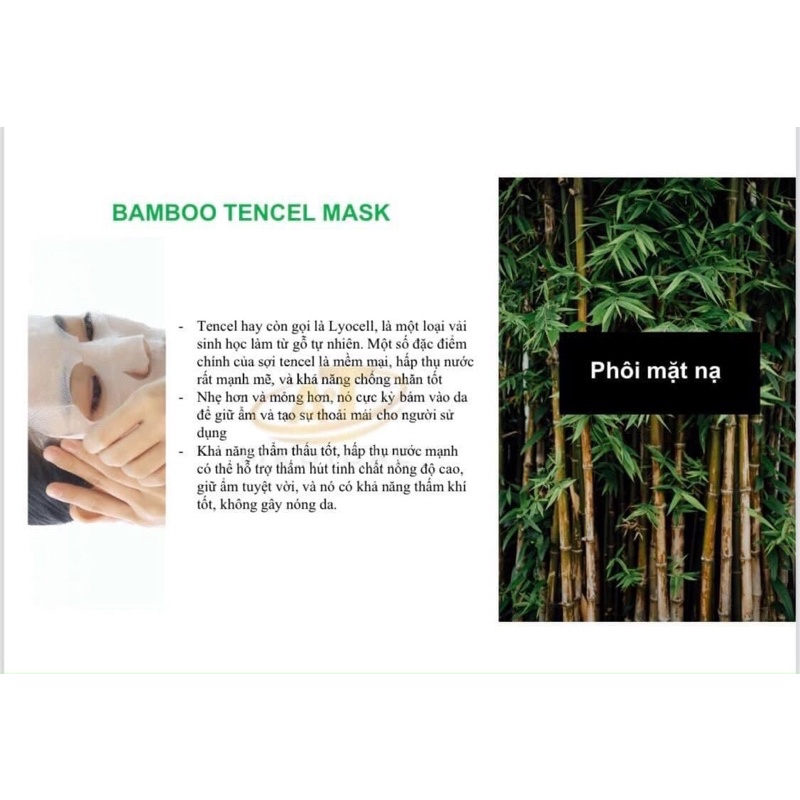 Nạ Bamboo mask cấp ẩm phục hồi dịu da chính hãng