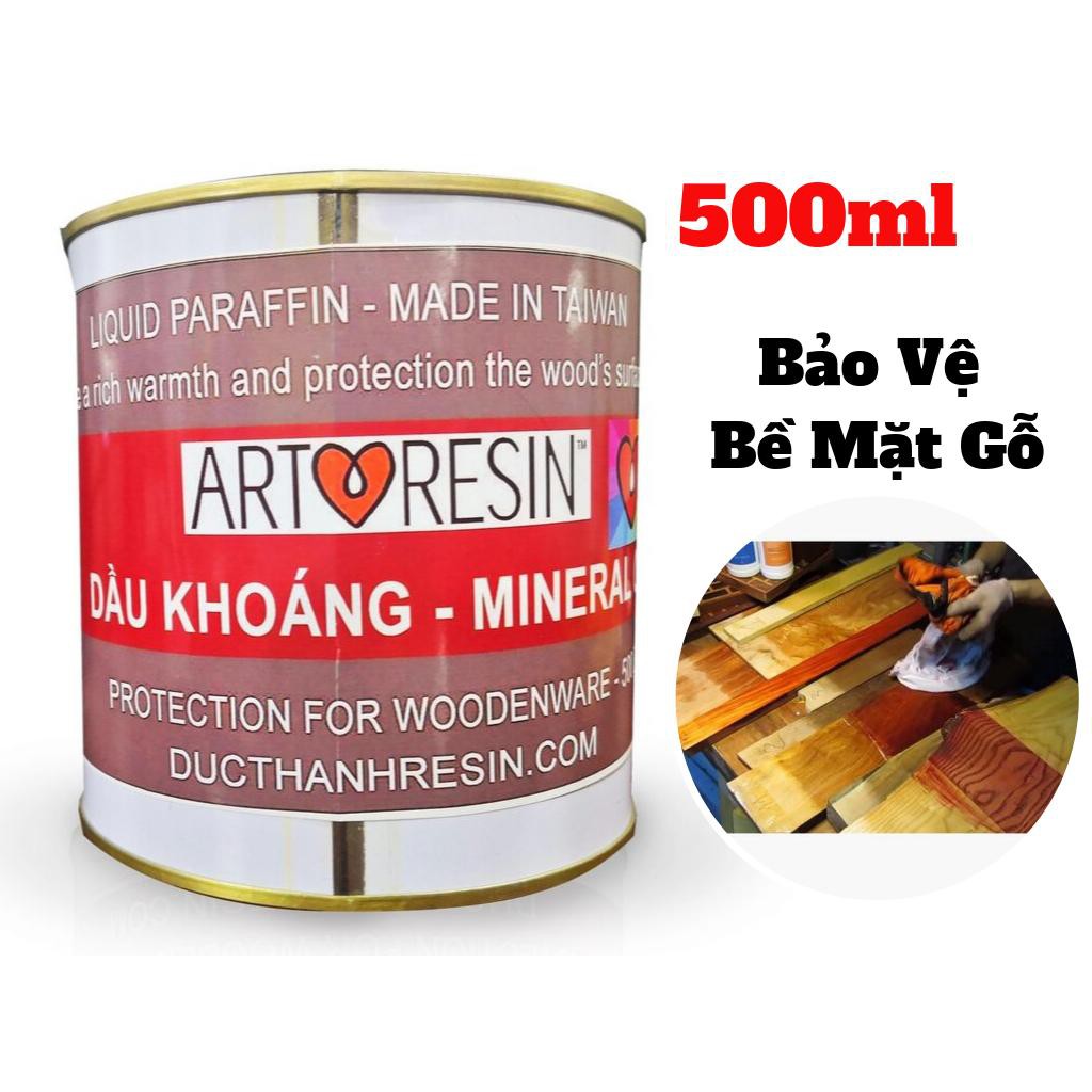 Dầu Khoáng Mineral Oil Xử Lý Bảo Vệ Gỗ - Dầu Parafin Trắng 500g - MSN388337