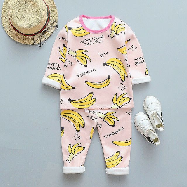 Set 5 bộ nỉ bông ấm áp cho bé 4-14kg