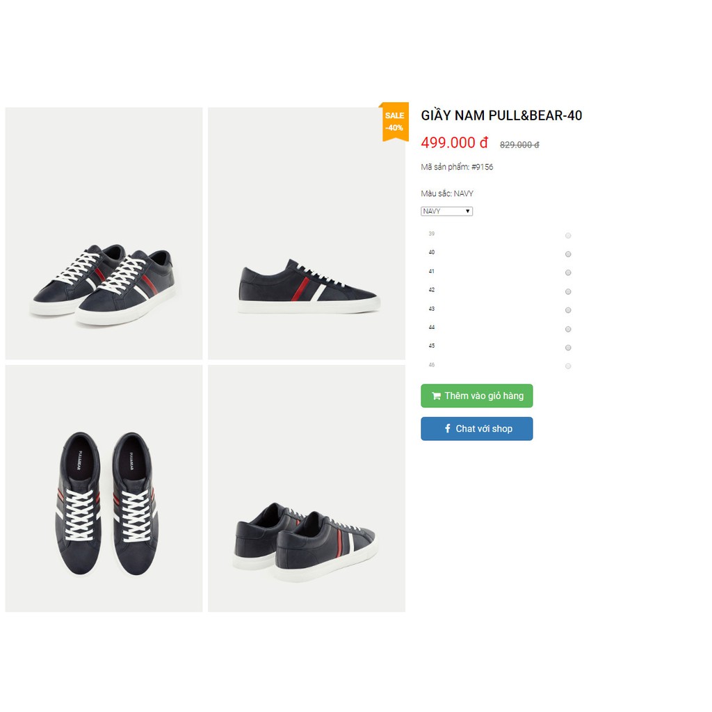 Giầy nam Pull&Bear