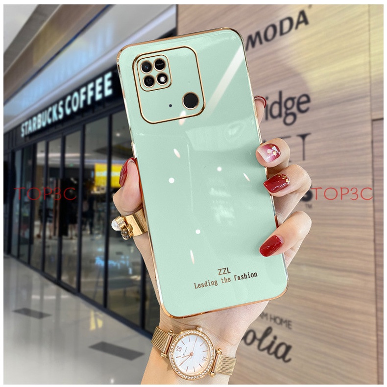 Ốp lưng redmi 10c ốp lưng redmi 9c ốp lưng redmi 10a Ốp Điện Thoại Thời Trang Cạnh Thẳng Cho redmi 9a 9t 9 10 8 8a ZB