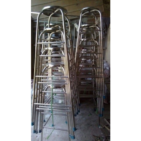 Ghế thang inox, ghế thắp nhang inox