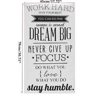 CIN New Wall Decals Quotes Work Hard Vinyl Wall Sticker Decorative
