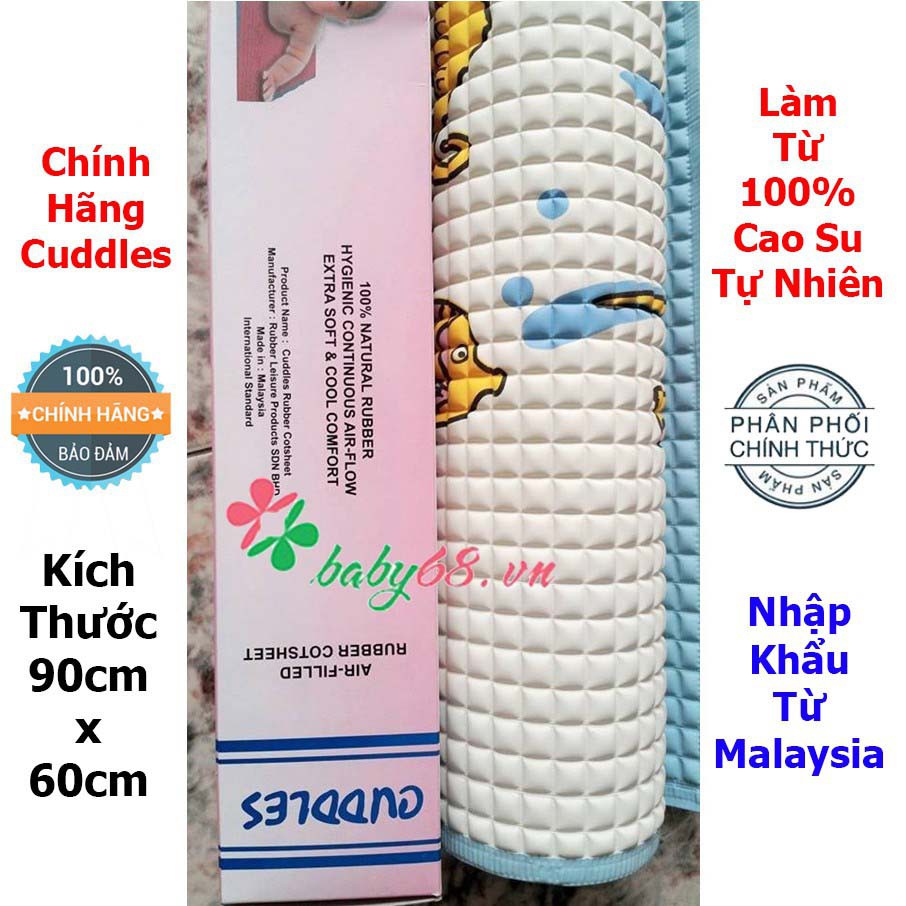 Tấm lót cao su chống thấm cho bé kích thước 60x90 cm