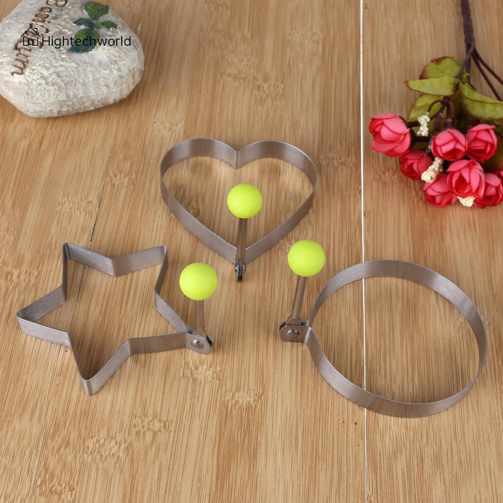 ❦Hid ready❦Creative Stainless Steel Love Round Star Omelette Egg Frying Mold