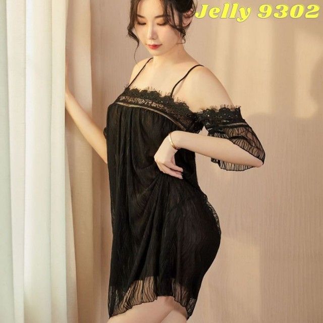 [QUÀ TẶNG] Váy Ngủ Nữ Xuyên Thấu Phối Ren Cao Cấp Kiểu Dáng Sexy Gợi Cảm - Đầm Ngủ Mỏng Trong Sốt Quyến Rũ - Jelly 9302
