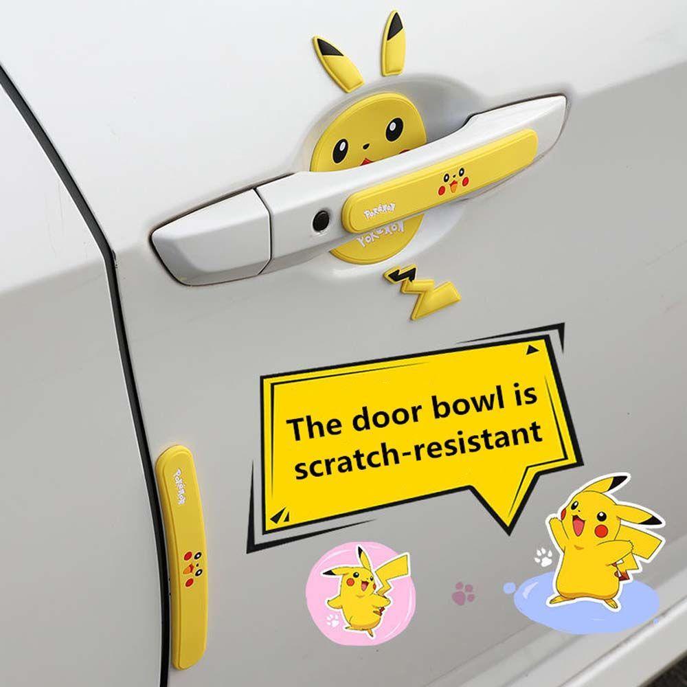 Miếng Dán Bảo Vệ Tay Cầm Cửa Xe Hơi Bằng Vinyl Sơn Màu Độc Đáo Tiện Dụng