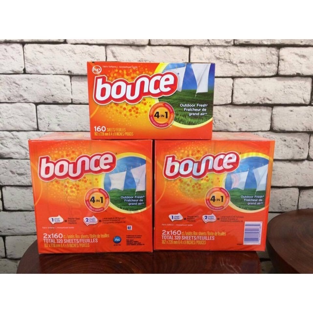[HCM]Giấy Thơm Quần Áo Bounce Của Mỹ 100 tờ