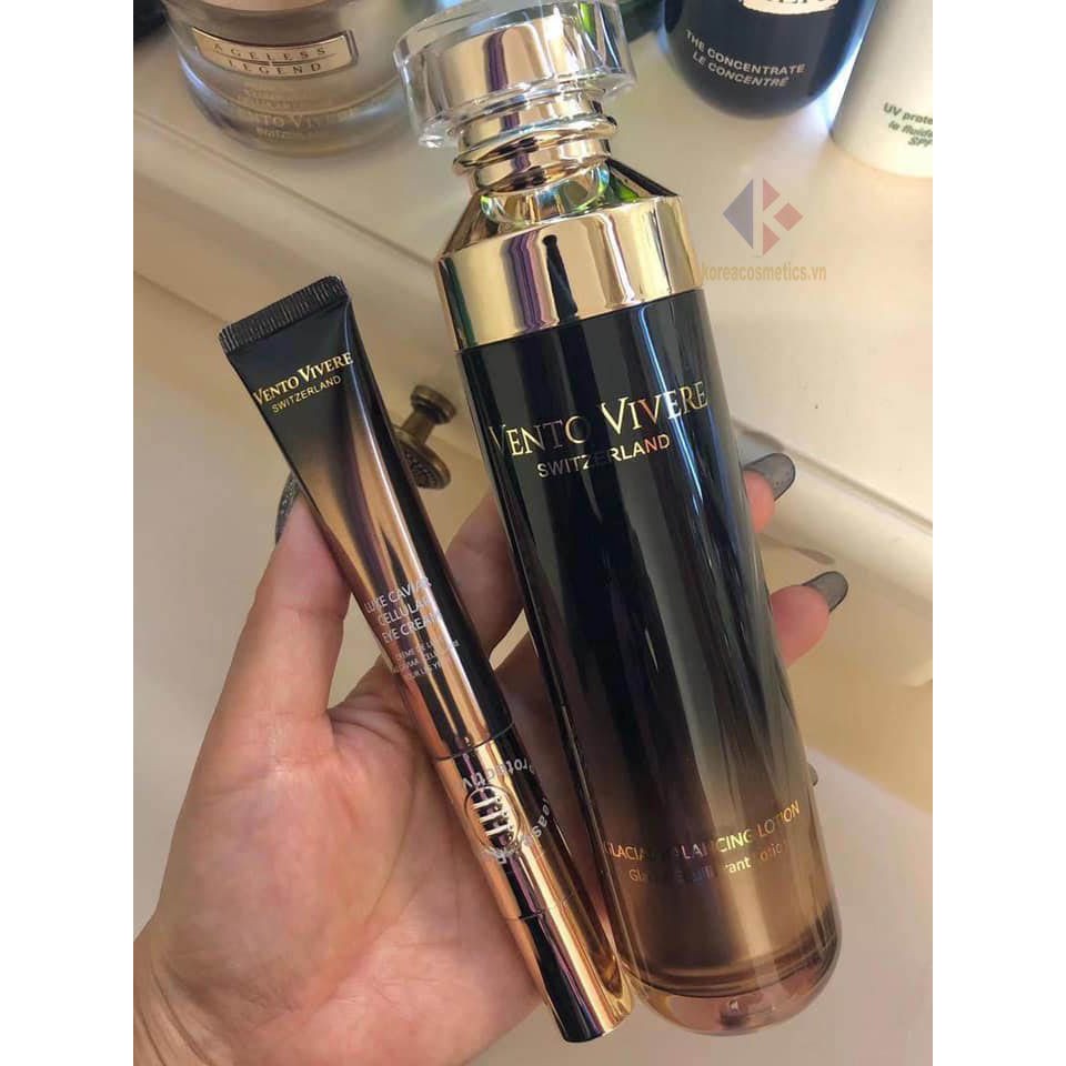 Kem mắt Vento Vivere Luxe Caviar Cellular Eye Cream 20gr, kem mắt loại bỏ quầng thâm, giảm nếp nhăn | BigBuy360 - bigbuy360.vn