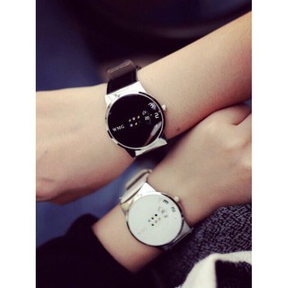 Giá sỉ - Đồng hồ cặp nam nữ dây da Womage số nhảy