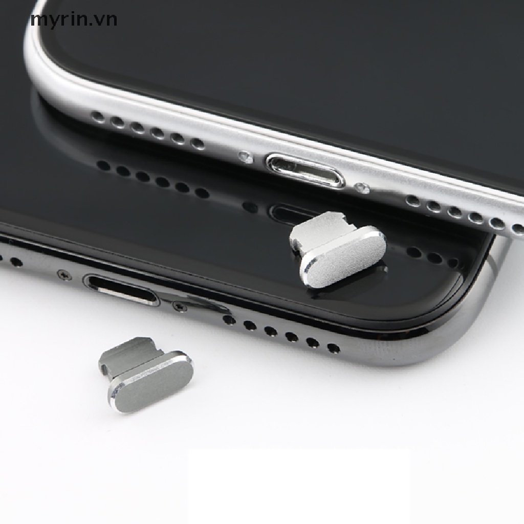 Nút Bịt Cổng Sạc Chống Bụi Bằng Kim Loại Cho iPhone