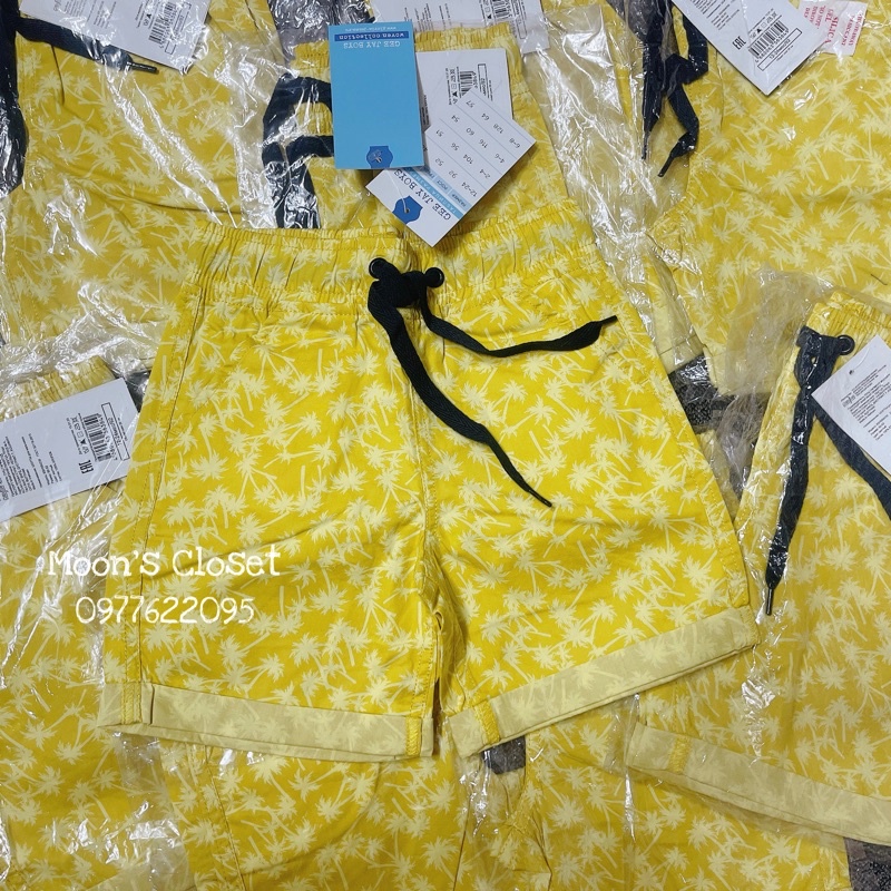 XD- Quần short lỡ vàng size 1/2y-4/6y