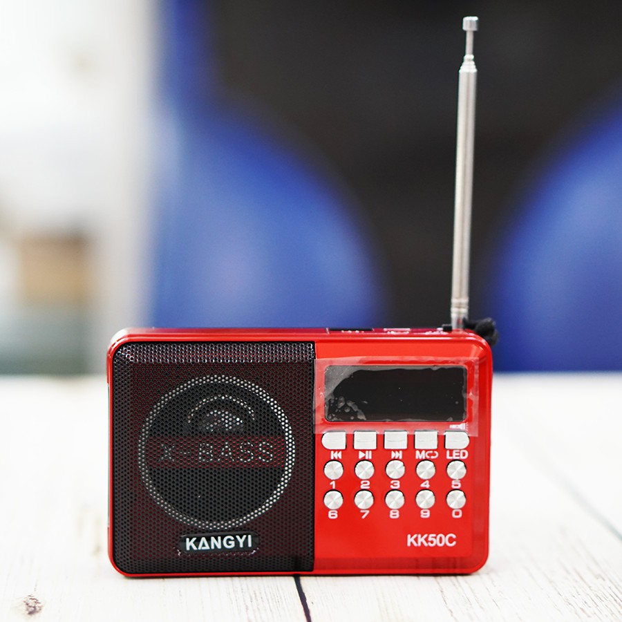 Đài FM Nghe Nhạc Cắm USB, Thẻ Nhớ Dành Cho Người Già KangYi KK50C