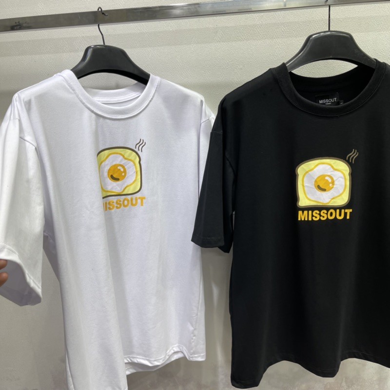 Áo Thun unisex missout  MST EGGS Trứng LOGO nam nữ Full Tag tay cổ | BigBuy360 - bigbuy360.vn