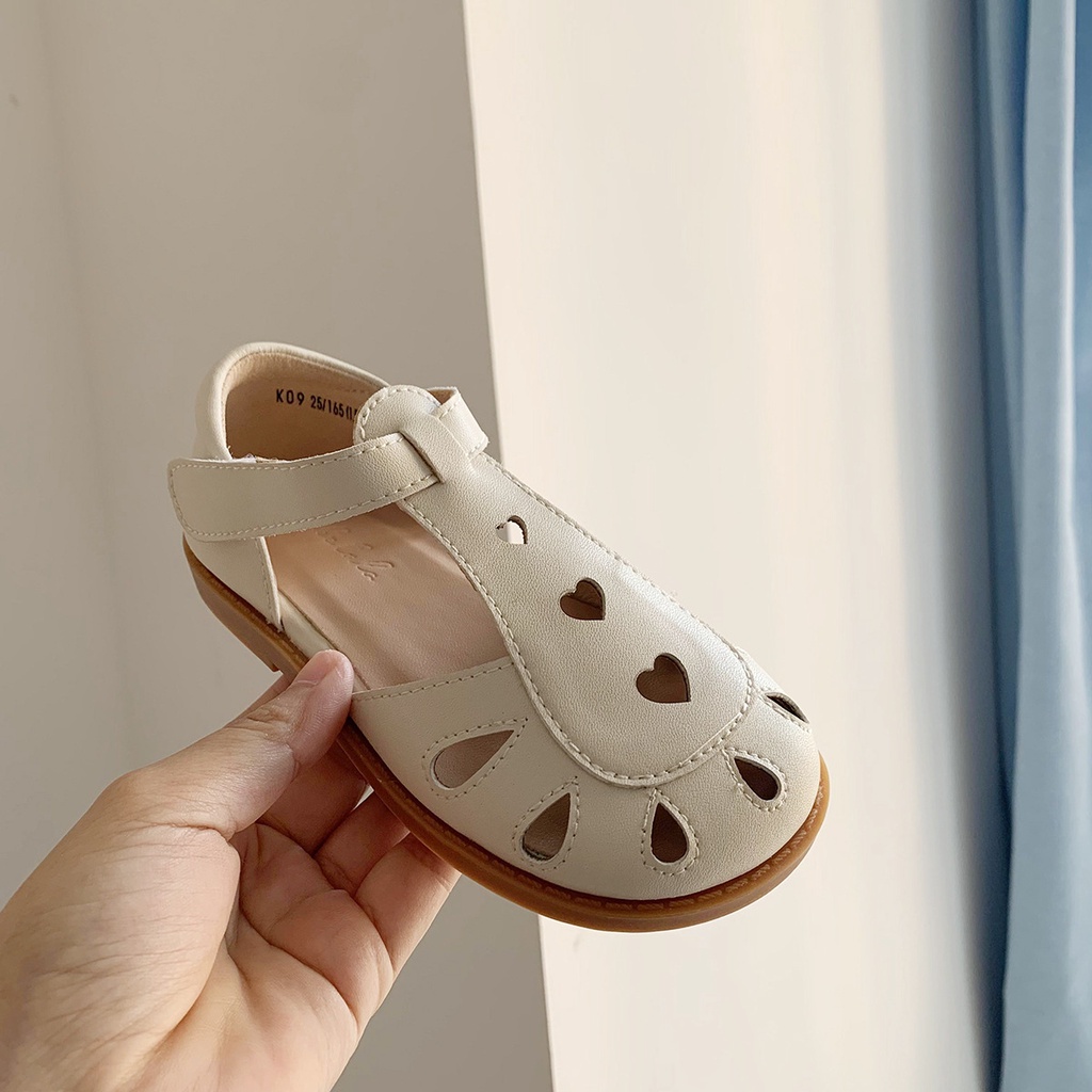 Giày Sandal Da Đế Mềm Thoải Mái Phong Cách Roman Cho Bé Gái