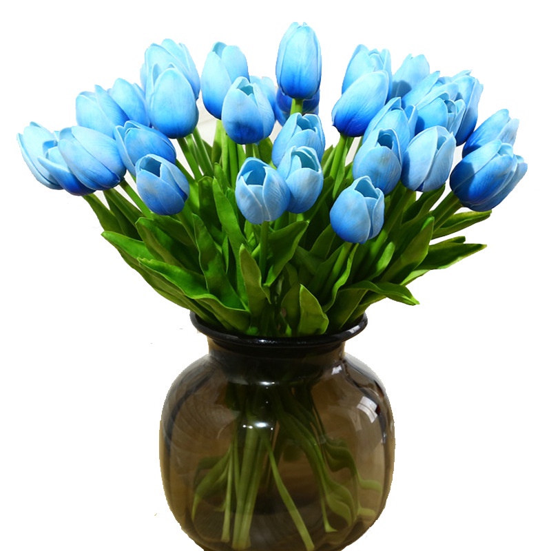 Hoa Tulip Giả Giống Thật 35cm Nhiều Màu Trang Trí Nhà Cửa, phụ kiện chụp ảnh, hoa cưới sang trọng