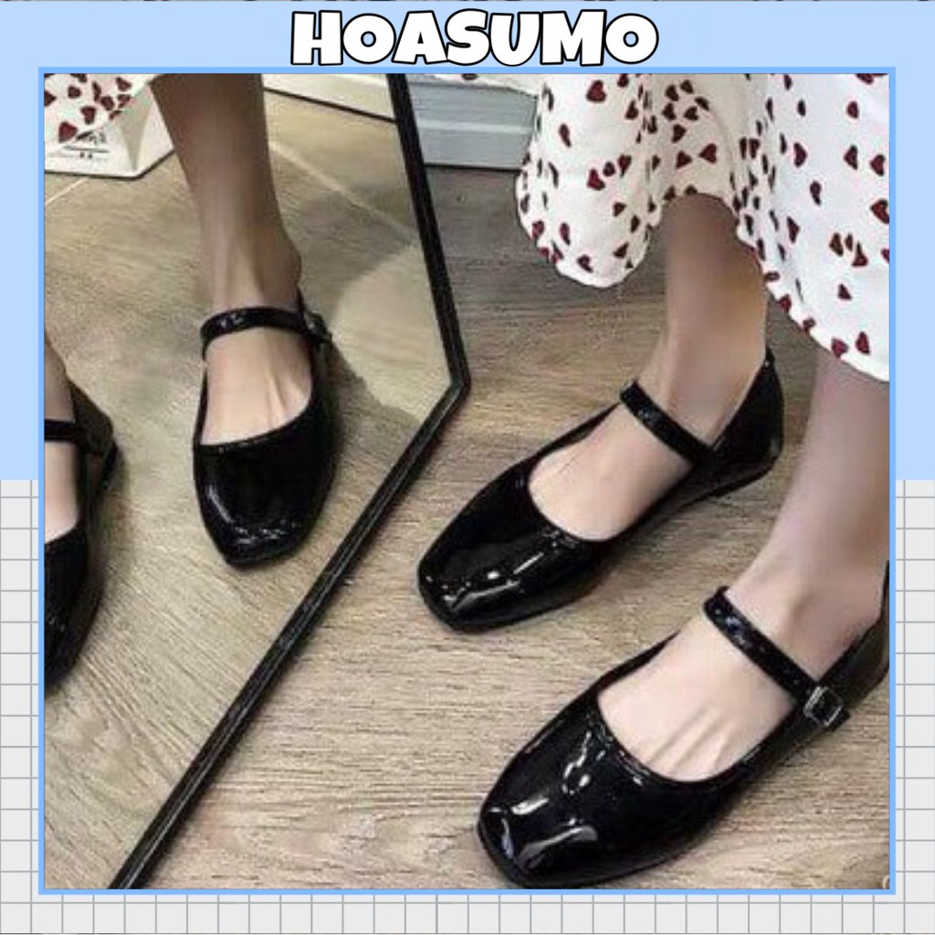 [Hàng hot] bệt da bóng quai cài búp bê hàn quốc cực xinh