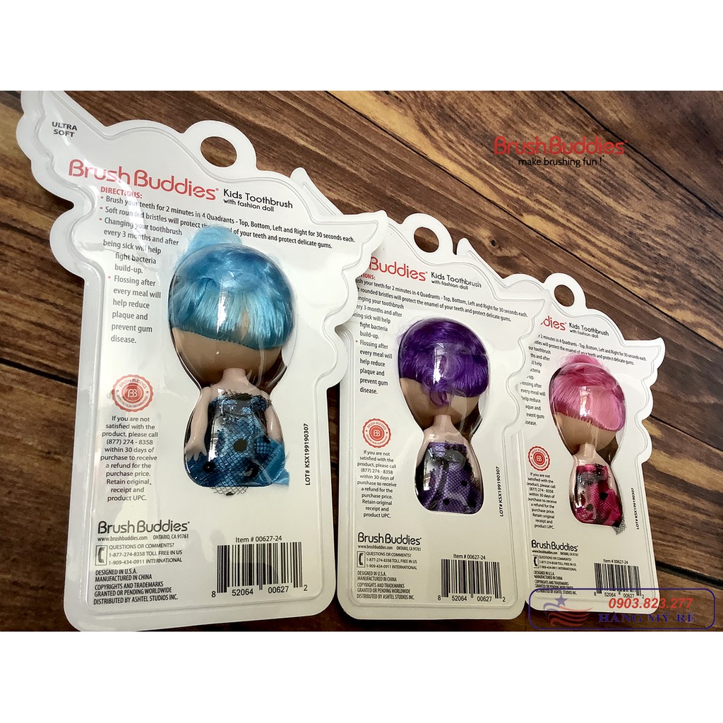 Bàn Chải Đánh Răng Brush Buddies kèm Búp bê cho bé