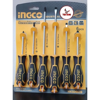 Bộ tuốc nơ vít 6 cây ingco hksd0628