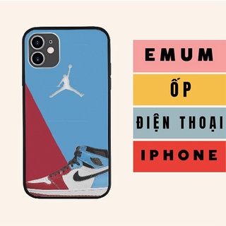 Ốp Anime Ip Nike Xanh Đỏ Air Jordan  Cặp Đôi cho Iphone 6 7 8 Plus 11 12 13 mini Pro Max X Xr NIKPOD00302