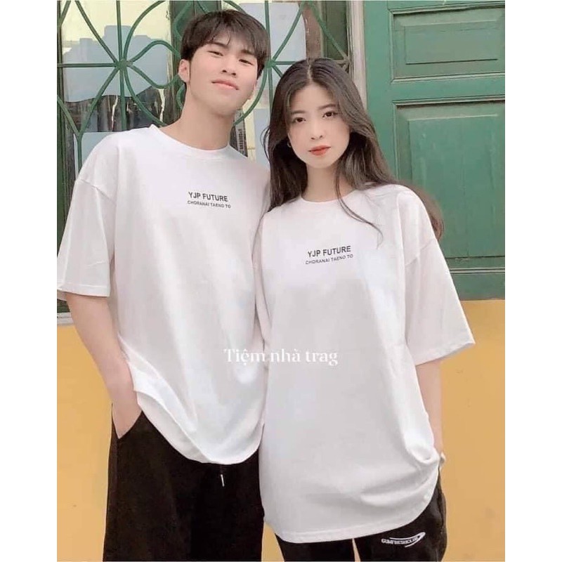 [ Rẻ Vô Địch ] Áo Cotton Tay Lỡ Dáng Rộng Unisex -- YJP