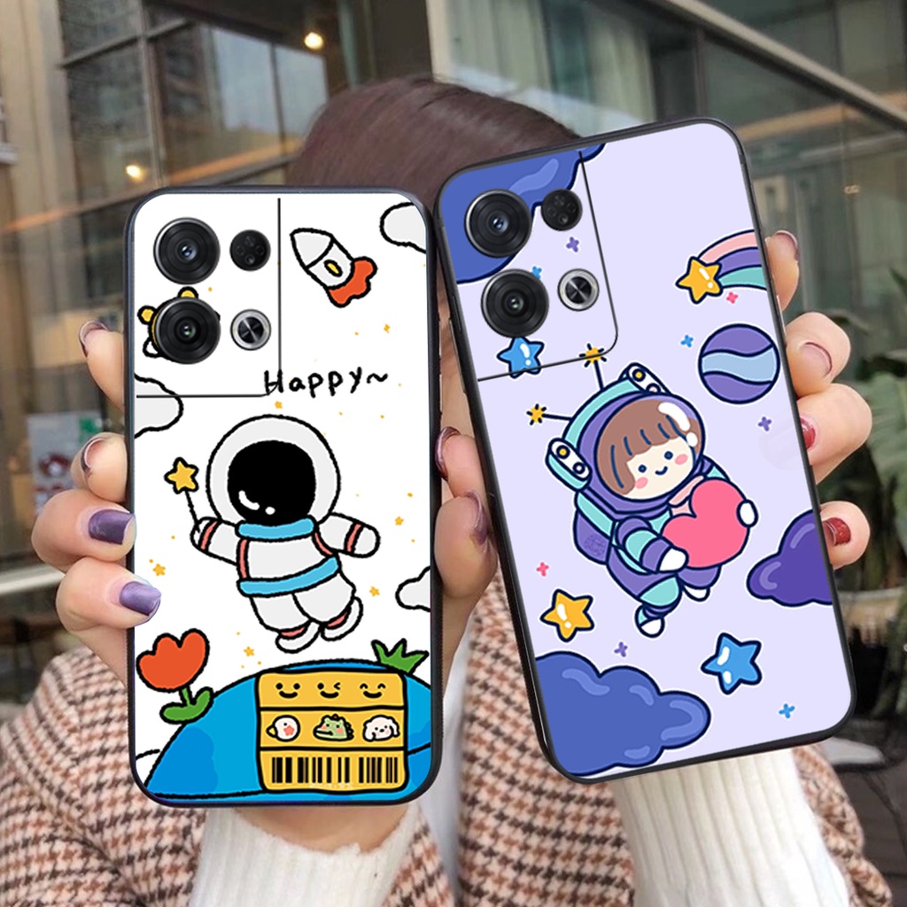 Ốp lưng Oppo Reno 8 4G / Reno 8 5G / Reno 8Z 5G / Reno 8 Pro phi hành gia phi công nhỏ cute siêu đẹp màu dễ thương