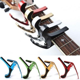 Capo guitar acoustic ngắn Capo đàn guitar acoustic Tặng pick gảy