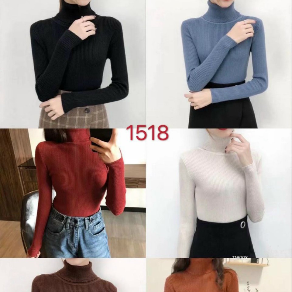ÁO LEN CỔ LỌ DÀI TAY FORM ÔM CHẤT ĐẸP MÃ LM 1518