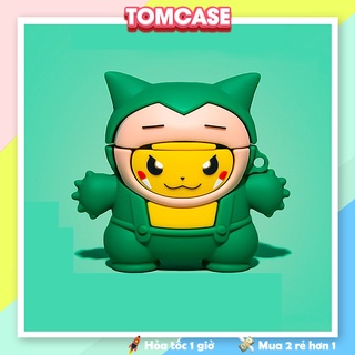 Ốp Vỏ Case Airpod 2/pro/3/1, bảo vệ bao đựng tai nghe không dây bluetooth Airpod 2/pro, bản Pika Kabi - TOM CASE