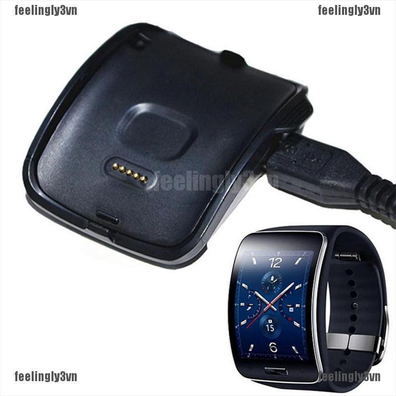 ❤ADA❤ Đế sạc kèm cáp sạc cho đồng hồ thông minh Samsung Galaxy Gear S SM-R750 3C TO