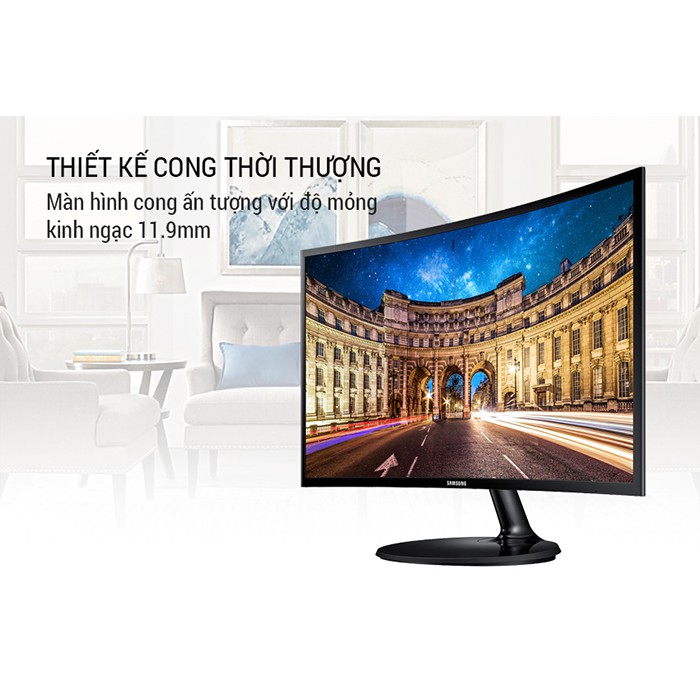 Màn Hình cong 27 inch Samsung (LC27F390FHEXXV) (1920x1080/VA/60Hz/4ms/FreeSync)