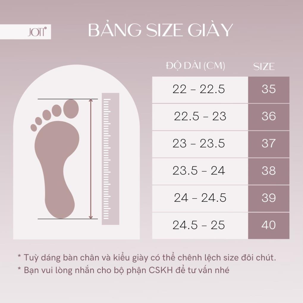 Giày Cao Gót Nữ JOTI Hallis 3294VN4 - Mũi Vuông Bít Gót Đế Trụ Vuông Cao 4cm Da Bóng - Mang Công Sở Dự Tiệc "