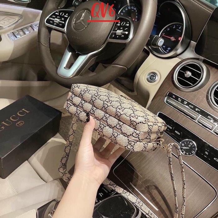 Túi xách nữ mini đựng điện thoại kiểu dáng hàn quốc, Túi ví đeo chéo thời trang ba ngăn tiện dụng - QV68 Shop