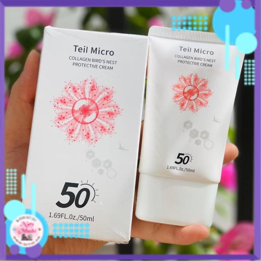 [Sỉ-Rẻ] Kem Chống Nắng Collagen Tổ Yến Teil Micro 50ml Dùng Cho Mặt – HUKB763 [Lẻ-Sỉ]