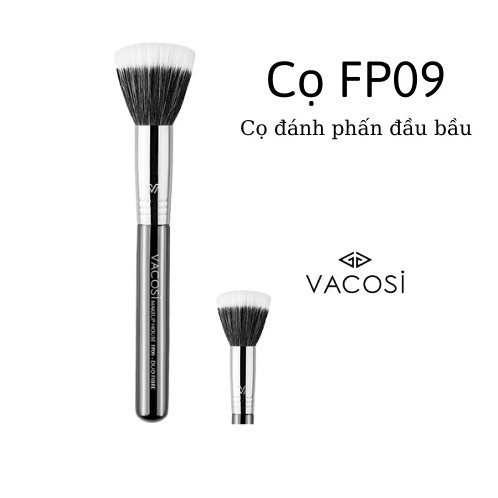 Cọ phủ phấn đầu bầu FP09‪ Vacosi Pro﻿ Duo Fibre
