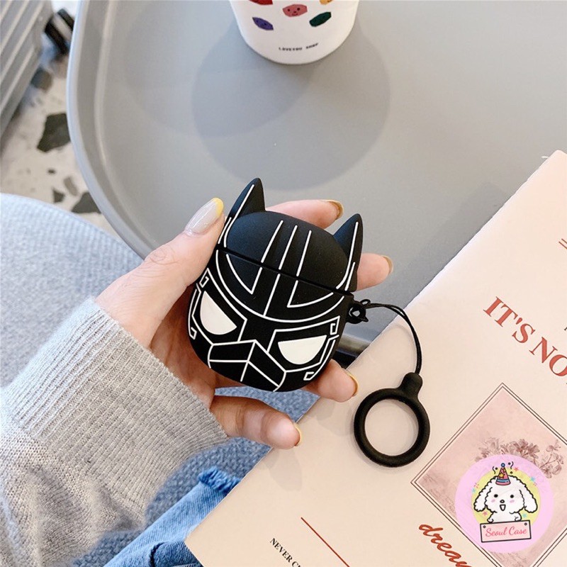 [Sao chép]Airpods Case ⚡ Freeship ⚡ BLACK PANTHER⚡ Case Tai Nghe Không Dây Airpods 1/ 2/ i12 -