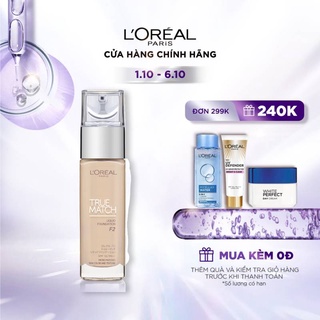 Kem nền mịn nhẹ dưỡng da dạng lỏng L'Oreal Paris True match Blendable Foundation 30ml