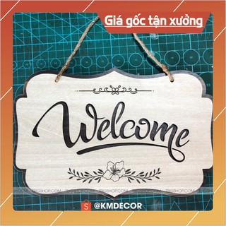 [MẪU MỚI 2021] Bảng hiệu gỗ welcome decor treo tường trang trí cực đẹp