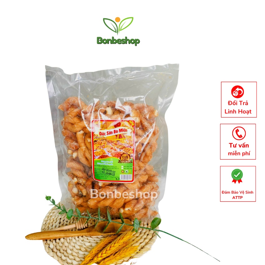 1Kg quẩy Xoắn tẩm đường Dây Thừng Hàng Ngon, loại to Đặc Biệt, giòn xốp