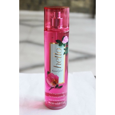 Sản phẩm Dưỡng da body Xịt Thơm Lưu hương mịn da Bath and Body Works - Hello Beautifull