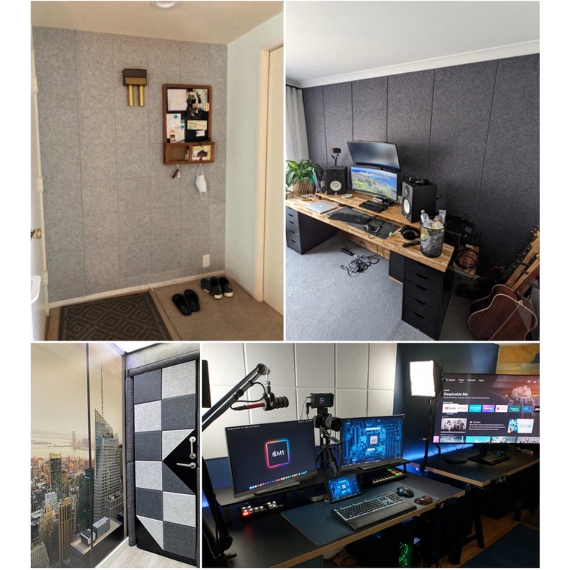 Miếng Dán Tường Cách Âm Chất Lượng Cao Cho Studio