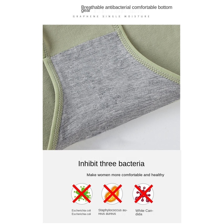 Modal cotton panties, solid color mid-waist panties, female student panties, plus size ladies panties