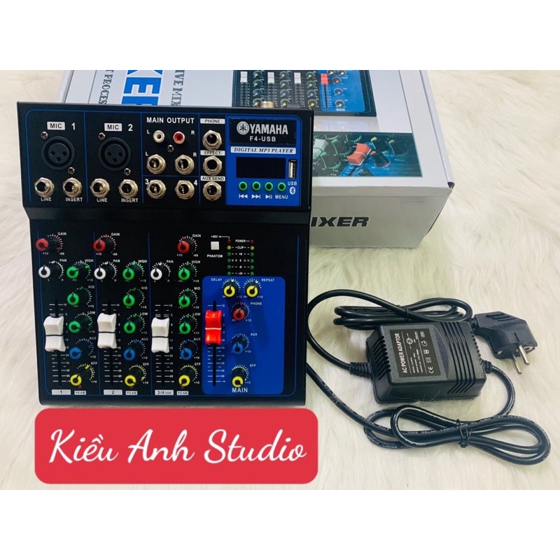 Mixer F4 USB bản 2021 âm thanh cực hay có bluetooth lấy nhạc