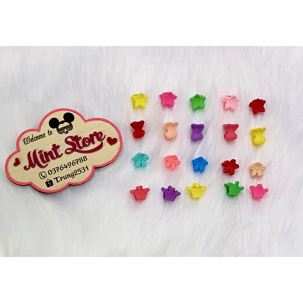 Set 20 Kẹp Tóc Mini Thời Trang Dễ Thương Cho Bé