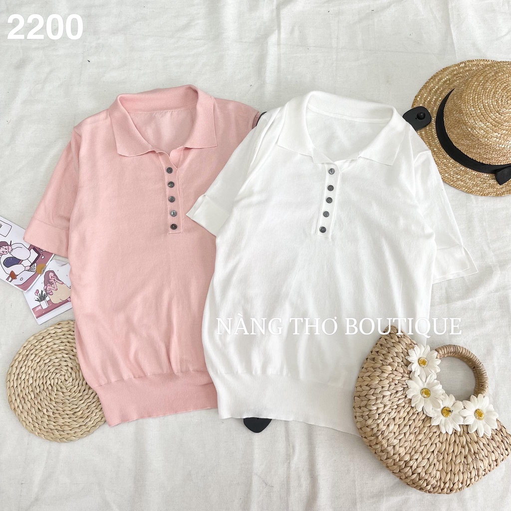Áo montoghi cổ polo (ảnh thật shop chụp) 2200