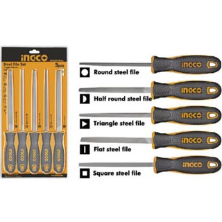 Bộ 5 giũa sắt chính hãng ingco model: hktfs0508