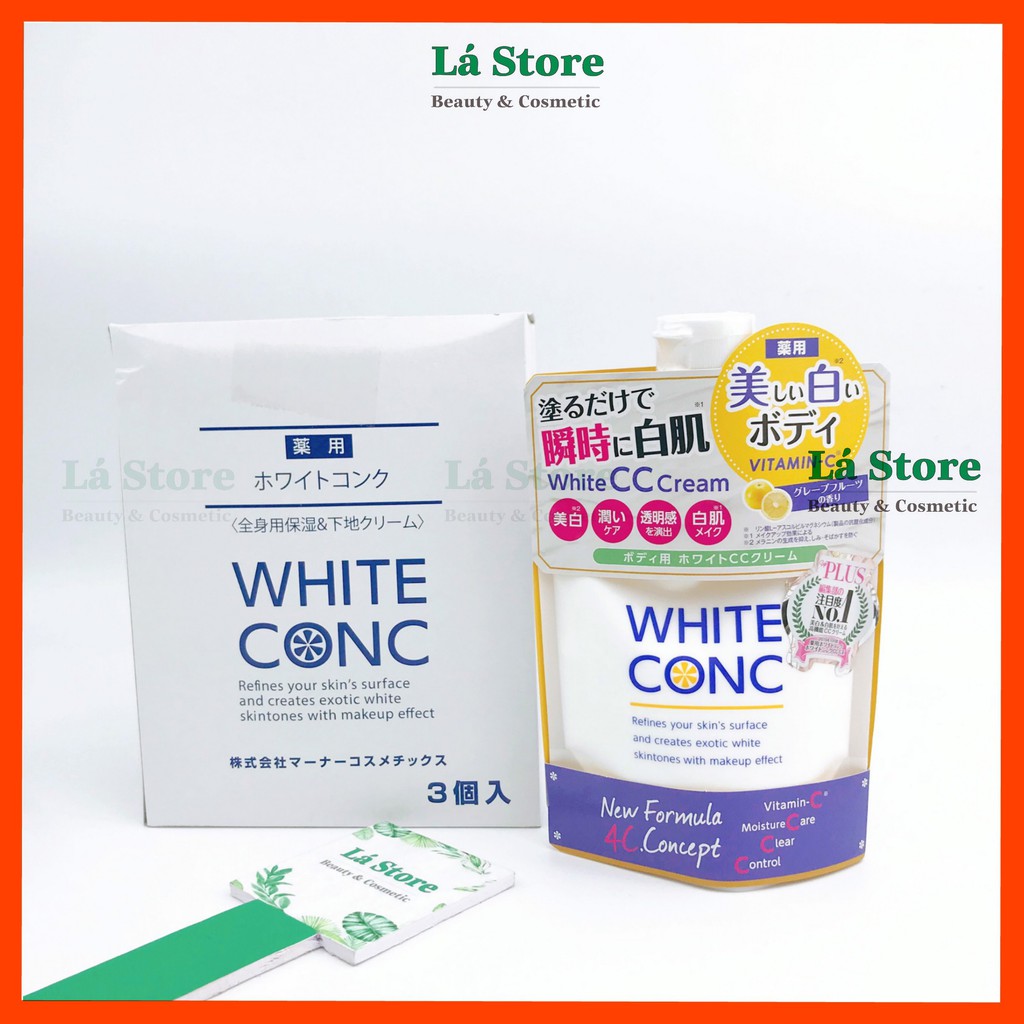 Kem dưỡng trắng da Body White CC Cream White Conc - Lá Store