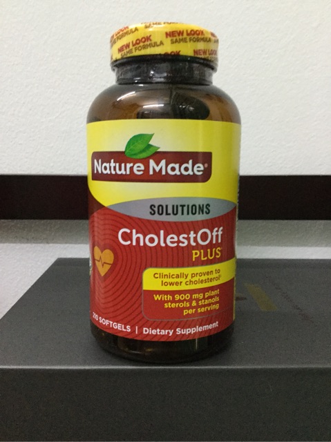 Viên Giảm Cholesterol Trong Máu Nature Made CholestOff Plus 210 viên