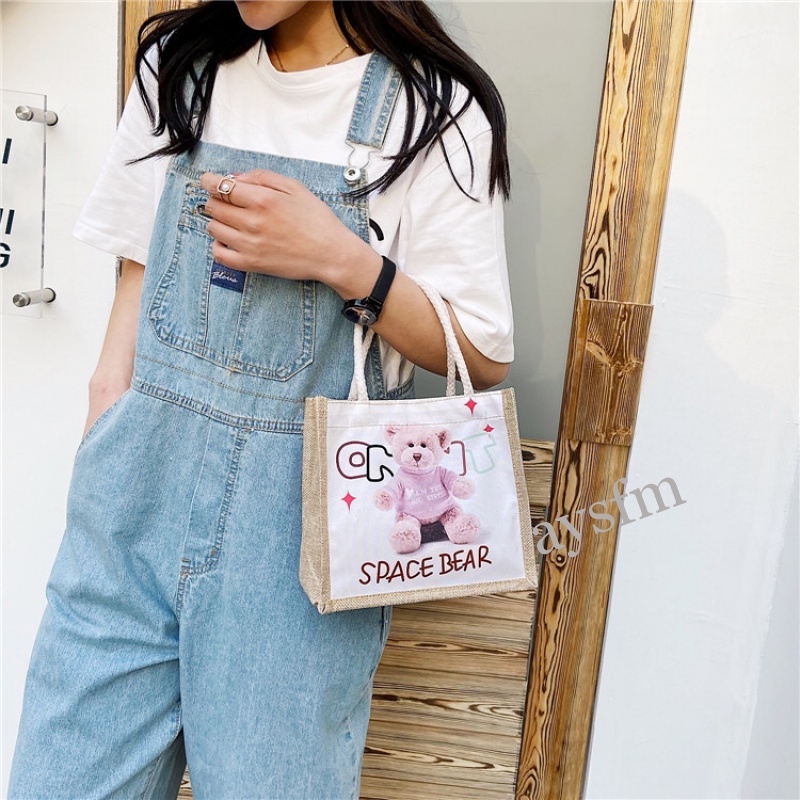 Túi cói kích thước nhỏ xinh xắn