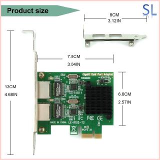 Ubit RJ45 x 2 Gigabit LAN Gigabit Ethernet PCI Express PCI-E Network Controller Card LAN Adapter PC